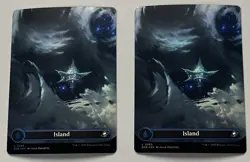 MTG Edge of Eternities Basic Land - Island COMMON FOIL #0263 X 2 - Image 1