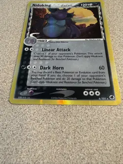 Nidoking (Delta Species) 6/101 Dragon Frontiers Holo 2006 Pokemon LP- - Image 2