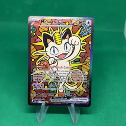 Pokemon TCG Meowth EX 121/088 ME03 Perfect Order Holo Illustration Rare Card - Image 1