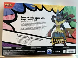 Pokemon Ascended Heroes Premium Poster Collection - Mega Lucario - New Sealed - Image 2