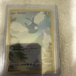 Pokemon Swablu TCG Crown Zenith Holo Ultra Rare Card GG22/GG70 Mint Condition - Image 1