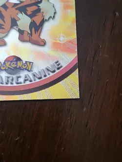 LP! HOLO FOIL RAYS Arcanine #59 - Topps Pokemon Series 1 Black Logo 1999 - Image 5