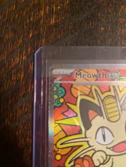 Pokemon TCG Meowth ex 121/088 Special Illustration Rare Perfect Order SIR - Image 5