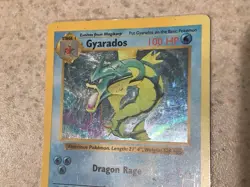 (2) Pokemon Card - Gyarados Base Set (Shadowless) 6/102 Holo & Non Shadowless HP - Image 5