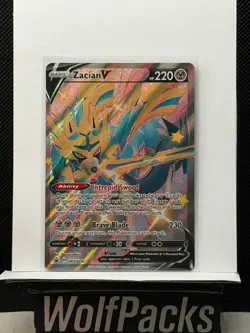 Pokemon Black Star Promo Card - Zacian V SWSH292 Full Art Promo - Image 1