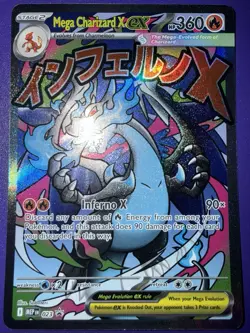 NM! Mega Charizard X EX MEP 023 UPC Promo Full Art Card Pokemon TCG - Image 1