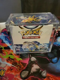 Pokemon Sword & Shield Silver Tempest Booster Box w/ acrylic case 820650860911 - Image 1