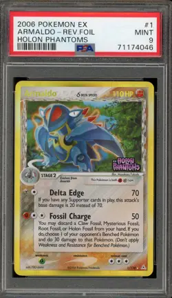 Pokemon Armaldo EX Holon Phantoms Reverse Holo Rare #1 PSA 9 Mint - Image 1