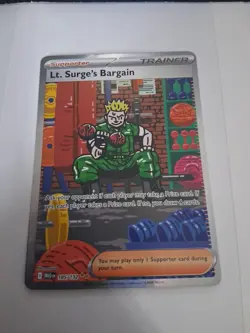 Lt. Surge’s Bargain 185/132 SIR - Pokemon TCG Mega Evolution (ME01) – GEM MINT - Image 1