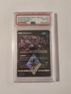 Pokemon Ultra Prism Darkrai Prism Star 77/156 PSA 10 - Image 1