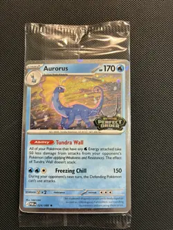 Aurorus 024/088 - Cosmo Holo - Pokemon Perfect Order stamped promo (sealed) - Image 1