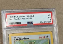 Pokemon TCG Kangaskhan Jungle Holo Rare #5/64 Unlimited 1999 PSA 3 English - Image 3