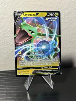 Pokemon Rayquaza V Ultra Rare Holo 100/159 Crown Zenith 210 HP - Image 1