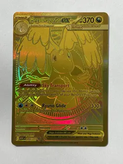 Mega Dragonite EX 295/217 Gold Mega Hyper Rare Ascended Heroes Pokemon TCG NM - Image 1