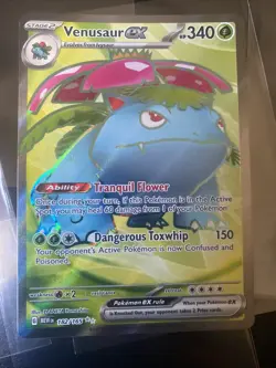 Venusaur ex Scarlet & Violet-151 182/165 Holo Ultra Rare NM Pokemon Tcg - Image 1