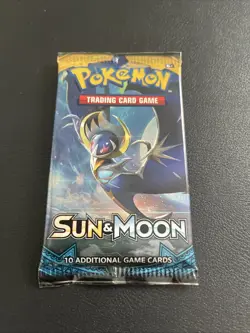 Pokemon TCG Sun and Moon Base Set Booster Pack Factory Sealed 2017 - Image 1