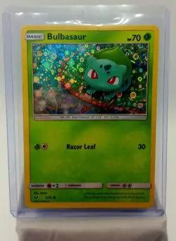 Pokemon Tcg Bulbasaur 1/73 General Mills Promo iHolo Shining Legends 2017 LP + - Image 1
