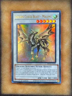 Yugioh Golden Cloud Beast - Malong MP24-EN203 Ultra Rare 1st Ed NM - Image 1