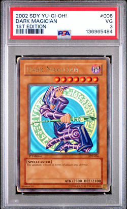 PSA 3 1ST EDITION SDY-006 Dark Magician Ultra Rare 2002 Yugioh Starter Deck Yugi - Image 1