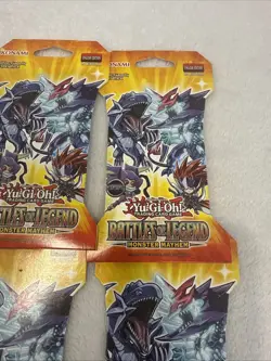 LOT Of 4 Yu-Gi-Oh Battles Of Legend Monster Mayhem Sleeved Booster Packs - Image 5