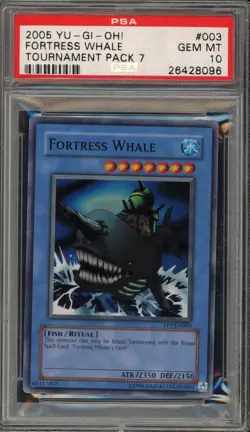 Yu-Gi-Oh! Fortress Whale Tournament Pk. 7 Super Rare Promo TP7-EN003 PSA 10 - Image 1