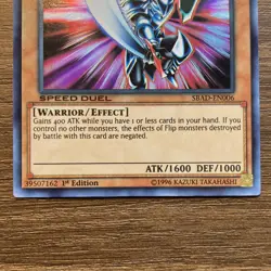 Yu-Gi-Oh! Blade Knight SBAD-EN006 Speed Duel 1st Ed LIGHT Warrior 1600/1000 - Image 3