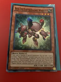 Beta the Electromagnet Warrior SDMY-EN002 Super Rare LP 1st Edition - Image 1