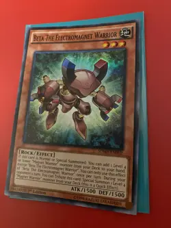 Beta the Electromagnet Warrior SDMY-EN002 Super Rare LP 1st Edition - Image 3