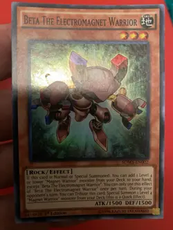 Beta the Electromagnet Warrior SDMY-EN002 Super Rare LP 1st Edition - Image 4