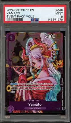 One Piece CCG Yamato Event Pk. Vol. 3 P-046 PSA 9 Mint - Image 1