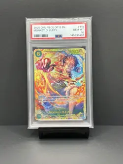 One Piece OP13-118 Carrying On His Will Monkey D Luffy Secret PSA 10 GEM MINT - Image 1