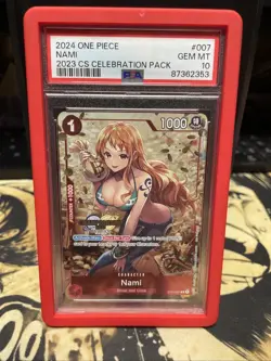 2024 One Piece 2023 CS Celebration Pack #007 Nami PSA 10 GEM MINT - Image 1