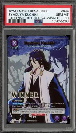Union Arena Byakuya Kuchiki Store Tournament Oct-Dec '24 Winner #049 PSA 10 - Image 1