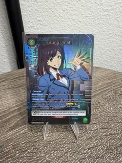 Union Arena Solo Leveling Sung Jinah SR* Alt Art #044 UE17BT Bandai Foil - Image 1