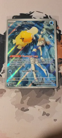 Pokemon TCG Misty's Psyduck Destined Rivals 193/182 Illustration Rare Card - Image 3