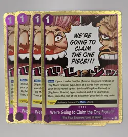 OP07-077 We’re Going To Claim The One Piece!!! X4 Playset One Piece TCG English - Image 1