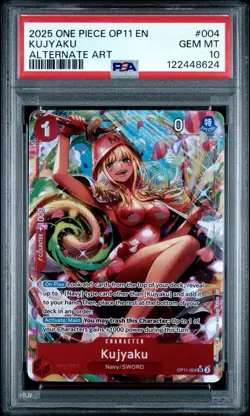 Kujyaku OP11-004SR A Fist of Divine Speed Super Rare Foil Alternate Art PSA 10 - Image 1