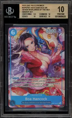 One Piece CCG Boa Hancock Seven Warlords/Sea Promo OP07-051 BGS 10 - Image 1