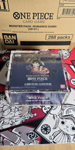🔥One Piece TCG OP-01 BLUE BOTTOM Romance Dawn Booster Box with Display🔥 - Image 1