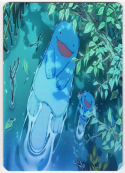 Pokemon Fanart - WOOPER & QUAGSIRE - HOLO FOIL Card by SPACED_OUT - Image 1