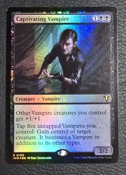 MTG Foil Captivating Vampire Innistrad Remastered Magic Card - Image 1