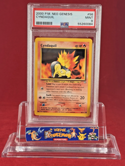 2000 POKEMON Neo Genesis CYNDAQUIL Card #56 PSA 9 - Image 1