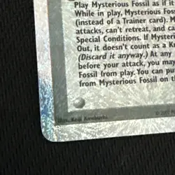 Pokemon TCG Reverse Holo Mysterious Fossil Trainer Card 109/110 NM - Image 2