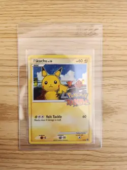 Pokemon TCG - Pikachu 7/16 Pokemon Rumble Holo Stamped Card - Image 1