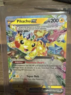 Pikachu ex 057/191 Surging Sparks Double Rare NM Pokemon Tera Card - Image 5