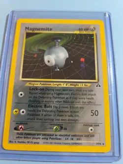 Pokemon TCG Card Neo Discovery Holo LP Rare Magnemite 7/75 - Image 3