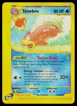 Pokemon Card - Slowbro Aquapolis 33 Rare - Image 1