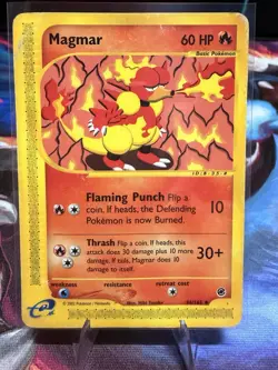 Pokemon Magmar 60HP 086/165 Expedition Base Set Uncommon Basic Regular Card - Image 1