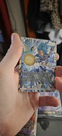 Vegeta FB09-045 Alternate Art Dual Evolution Dragon Ball Card English Fusion - Image 1