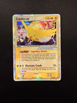 Zapdos ex 116/112 EX FireRed & LeafGreen Holo Rare Pokemon Card English 2004 - Image 1